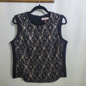 Marina Luna Lace Sleeveless Top Size L